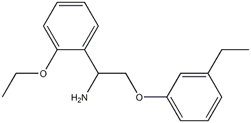 1-[1-amino-2-(3-ethylphenoxy)ethyl]-2-ethoxybenzene Structure