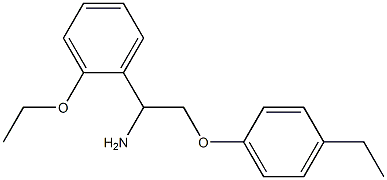 1-[1-amino-2-(4-ethylphenoxy)ethyl]-2-ethoxybenzene Structure