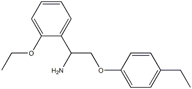 1-[1-amino-2-(4-ethylphenoxy)ethyl]-2-ethoxybenzene 구조식 이미지