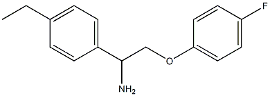 1-[1-amino-2-(4-fluorophenoxy)ethyl]-4-ethylbenzene 구조식 이미지