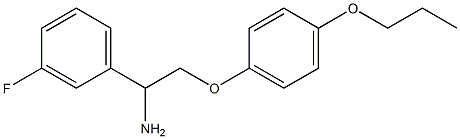 1-[1-amino-2-(4-propoxyphenoxy)ethyl]-3-fluorobenzene Structure