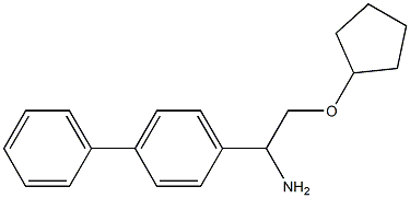 1-[1-amino-2-(cyclopentyloxy)ethyl]-4-phenylbenzene 구조식 이미지