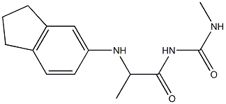 1-[2-(2,3-dihydro-1H-inden-5-ylamino)propanoyl]-3-methylurea Structure