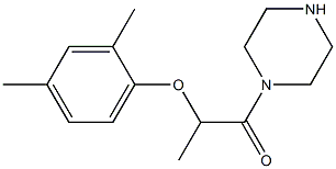 1-[2-(2,4-dimethylphenoxy)propanoyl]piperazine Structure