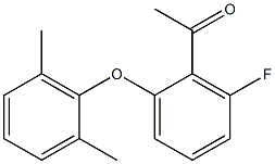 1-[2-(2,6-dimethylphenoxy)-6-fluorophenyl]ethan-1-one 구조식 이미지