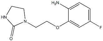 1-[2-(2-amino-5-fluorophenoxy)ethyl]imidazolidin-2-one Structure