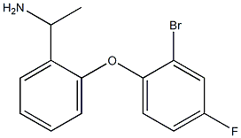 1-[2-(2-bromo-4-fluorophenoxy)phenyl]ethan-1-amine 구조식 이미지