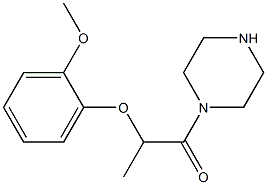 1-[2-(2-methoxyphenoxy)propanoyl]piperazine 구조식 이미지