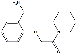 1-[2-(2-oxo-2-piperidin-1-ylethoxy)phenyl]methanamine 구조식 이미지