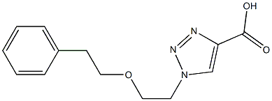 1-[2-(2-phenylethoxy)ethyl]-1H-1,2,3-triazole-4-carboxylic acid Structure