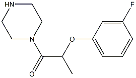 1-[2-(3-fluorophenoxy)propanoyl]piperazine Structure