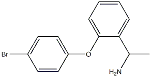 1-[2-(4-bromophenoxy)phenyl]ethan-1-amine 구조식 이미지