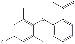 1-[2-(4-chloro-2,6-dimethylphenoxy)phenyl]ethan-1-one Structure