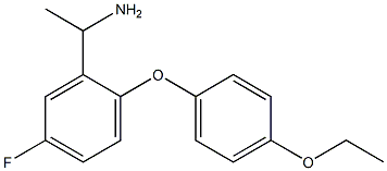 1-[2-(4-ethoxyphenoxy)-5-fluorophenyl]ethan-1-amine 구조식 이미지