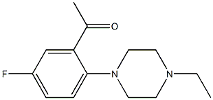 1-[2-(4-ethylpiperazin-1-yl)-5-fluorophenyl]ethan-1-one 구조식 이미지