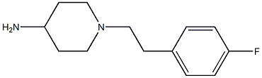 1-[2-(4-fluorophenyl)ethyl]piperidin-4-amine 구조식 이미지