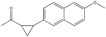 1-[2-(6-methoxynaphthalen-2-yl)cyclopropyl]ethan-1-one Structure