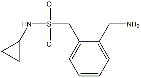 1-[2-(aminomethyl)phenyl]-N-cyclopropylmethanesulfonamide Structure