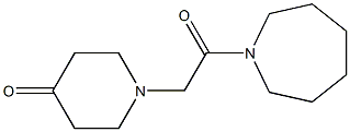 1-[2-(azepan-1-yl)-2-oxoethyl]piperidin-4-one 구조식 이미지