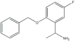 1-[2-(benzyloxy)-5-fluorophenyl]ethan-1-amine Structure