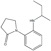 1-[2-(butan-2-ylamino)phenyl]pyrrolidin-2-one Structure