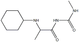 1-[2-(cyclohexylamino)propanoyl]-3-methylurea 구조식 이미지