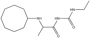 1-[2-(cyclooctylamino)propanoyl]-3-ethylurea Structure