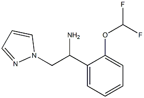 1-[2-(difluoromethoxy)phenyl]-2-(1H-pyrazol-1-yl)ethanamine Structure