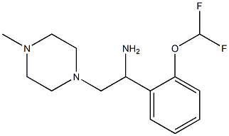 1-[2-(difluoromethoxy)phenyl]-2-(4-methylpiperazin-1-yl)ethanamine Structure