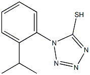 1-[2-(propan-2-yl)phenyl]-1H-1,2,3,4-tetrazole-5-thiol Structure