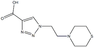 1-[2-(thiomorpholin-4-yl)ethyl]-1H-1,2,3-triazole-4-carboxylic acid 구조식 이미지