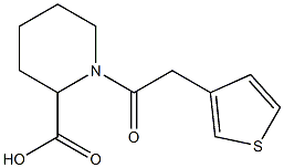 1-[2-(thiophen-3-yl)acetyl]piperidine-2-carboxylic acid 구조식 이미지