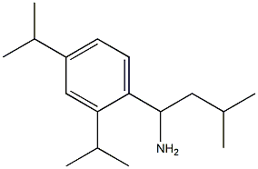 1-[2,4-bis(propan-2-yl)phenyl]-3-methylbutan-1-amine Structure