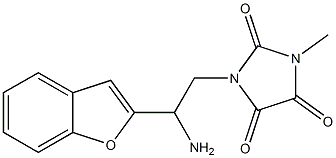 1-[2-amino-2-(1-benzofuran-2-yl)ethyl]-3-methylimidazolidine-2,4,5-trione Structure