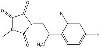 1-[2-amino-2-(2,4-difluorophenyl)ethyl]-3-methylimidazolidine-2,4,5-trione 구조식 이미지