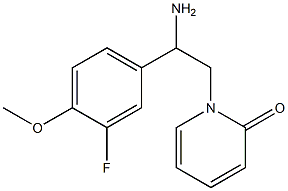 1-[2-amino-2-(3-fluoro-4-methoxyphenyl)ethyl]-1,2-dihydropyridin-2-one Structure