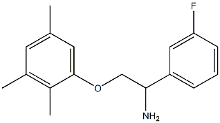 1-[2-amino-2-(3-fluorophenyl)ethoxy]-2,3,5-trimethylbenzene Structure