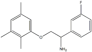 1-[2-amino-2-(3-fluorophenyl)ethoxy]-2,3,5-trimethylbenzene 구조식 이미지