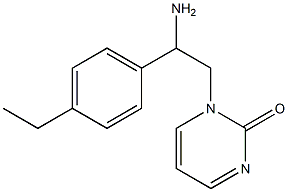 1-[2-amino-2-(4-ethylphenyl)ethyl]-1,2-dihydropyrimidin-2-one Structure