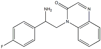 1-[2-amino-2-(4-fluorophenyl)ethyl]-1,2-dihydroquinoxalin-2-one Structure