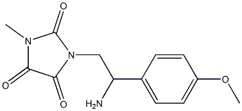 1-[2-amino-2-(4-methoxyphenyl)ethyl]-3-methylimidazolidine-2,4,5-trione Structure