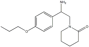 1-[2-amino-2-(4-propoxyphenyl)ethyl]piperidin-2-one 구조식 이미지