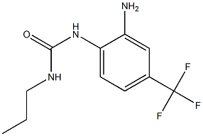 1-[2-amino-4-(trifluoromethyl)phenyl]-3-propylurea 구조식 이미지