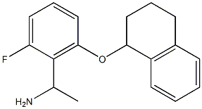 1-[2-fluoro-6-(1,2,3,4-tetrahydronaphthalen-1-yloxy)phenyl]ethan-1-amine 구조식 이미지