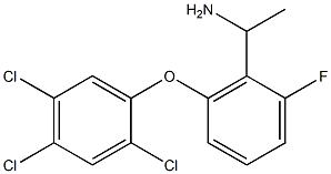 1-[2-fluoro-6-(2,4,5-trichlorophenoxy)phenyl]ethan-1-amine Structure