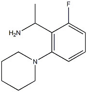 1-[2-fluoro-6-(piperidin-1-yl)phenyl]ethan-1-amine 구조식 이미지