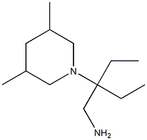 1-[3-(aminomethyl)pentan-3-yl]-3,5-dimethylpiperidine 구조식 이미지