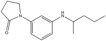 1-[3-(pentan-2-ylamino)phenyl]pyrrolidin-2-one Structure