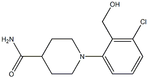 1-[3-chloro-2-(hydroxymethyl)phenyl]piperidine-4-carboxamide Structure