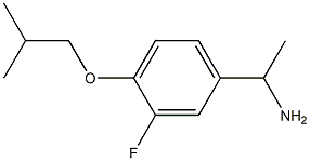 1-[3-fluoro-4-(2-methylpropoxy)phenyl]ethan-1-amine 구조식 이미지